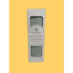 AMAZING BABY Newborn Muslin Swaddle breathable super cotton blanket Baby Gifts